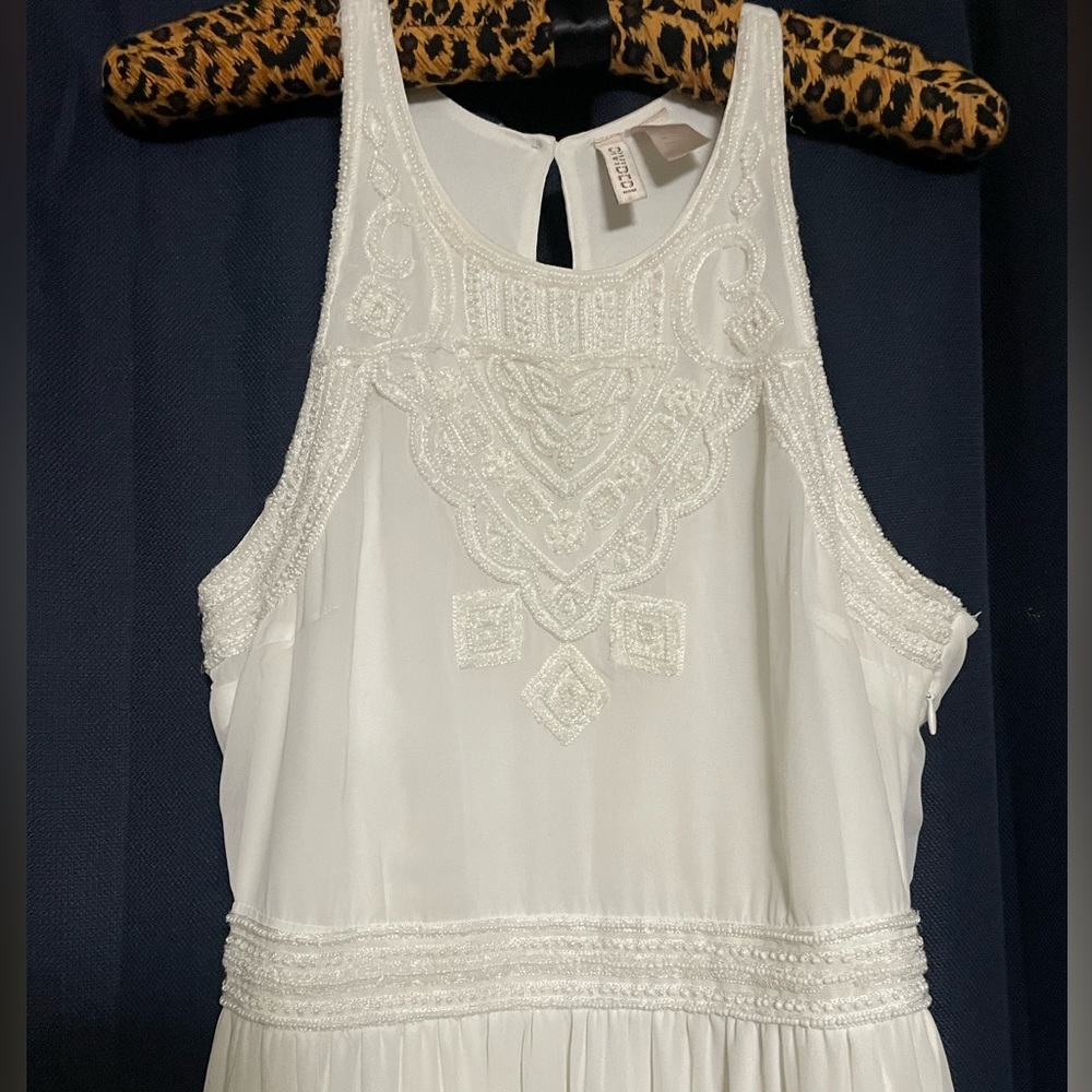 White maxi dress, Bridal/Prom - Picture 3 of 8